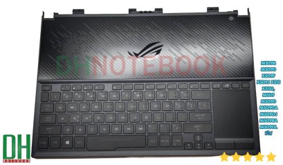 อะไหล่ keyboard ASUS ROG Zephyrus S GX531GX GX531GXR มีไฟ ไฟRGB 16 PIN พร้อมฝา