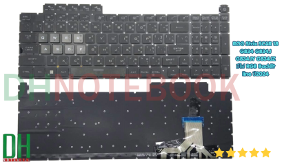 อะไหล่ คีย์บอร์ดโน๊ตบุ๊ค ROG Strix SCAR 18 (ปี 2024) ตรงรุ่น G834 / G834J / G834JY / G834JZ มีไฟ Per-Key RGB Backlit