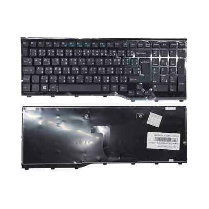 จำหน่ายอะไหล่ OEM คีย์บอร์ดคุณภาพสูงสำหรับโน๊ตบุ๊ค FUJITSU Lifebook AH552 A552, AH532, N532, NH532 และรุ่นที่รองรับอื่นๆ คีย์บอร์ดอะไหล่ทดแทนนี้เป็นรุ่น ไม่มีไฟ (No Backlight), สีดำ, มี เฟรมสีดำเงา (Glossy Frame) ใช้สำหรับเปลี่ยน/ซ่อม/ทดแทนคีย์บอร์ดเดิมที