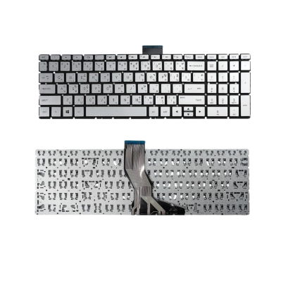 คีย์บอร์ดโน๊ตบุ๊คสีเงิน (Silver) สำหรับเปลี่ยนทดแทนในรุ่น 15-BS 15-BW 15-CC 15-DA 15-DB 15-DW 15-DU 15S-FQ 15S-EQ 250 G7 255 G8 250 G9 เป็นอะไหล่แบบฝังใต้บอดี้ (Built-in) ไม่มีเฟรมกั้นระหว่างปุ่ม มาพร้อมปุ่มตัวเลข (Numpad) ด้านขวา สกรีนภาษาไทย-อังกฤษ ครบถ