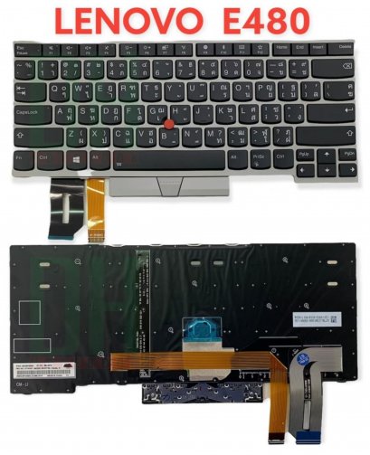 แป้นพิมพ์ คีย์บอร์ดโน๊ตบุ๊ค IBM Thinkpad E480 Laptop Keyboard