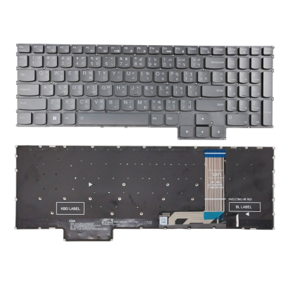 คีย์บอร์ดอะไหล่ OEM คุณภาพสูงสำหรับ Lenovo IdeaPad Gaming 3 15IAH7, 15ARH7, 16IAH7, 16ARH7 มีไฟ Backlight - อะไหล่ทดแทนสำหรับซ่อมและเปลี่ยน