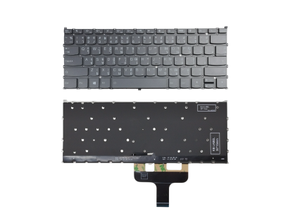 อะไหล่คีย์บอร์ดสำหรับใช้เปลี่ยนในงานซ่อม รุ่น Yoga Slim 7 ProX 14ARH7, Yoga Slim 7 ProX 14IAH7, Yoga 7 14IAL7 และ Yoga 7 14ARB7 ตัวแป้นพิมพ์มีไฟ Backlit ช่วยให้ทำงานในที่มืดได้สะดวก สีเทาเข้ากับตัวเครื่อง มาพร้อม Layout ไทย/อังกฤษ มาตรฐาน สำหรับช่างที่ต้อ