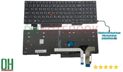 อะไหล่ keyboard สำหรับเปลี่ยน รุ่น ThinkPad T15 Gen1 Gen2 P15s Gen1 Gen2  5N20V77963 มีไฟ