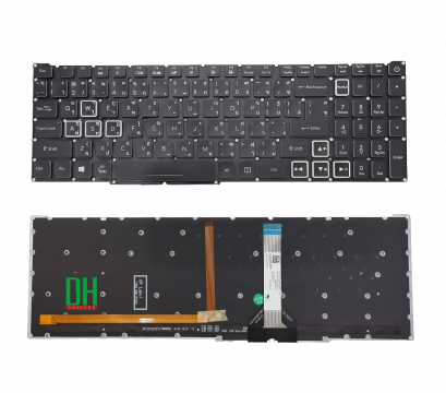 แป้นพิมพ์ คีย์บอร์ดโน๊ตบุ๊ค Nitro 5 PH315-54, N20C1, AN515-45, AN515-56, AN517-54, AN517-41, AN515-57 Laptop Keyboard มีไฟ