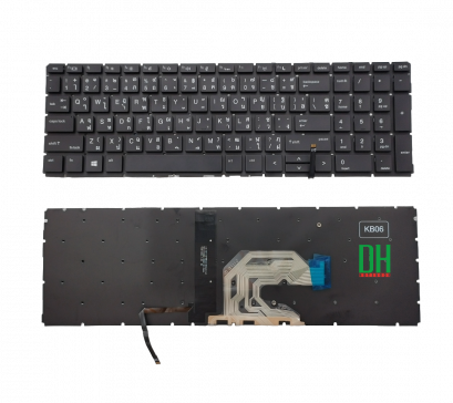 แป้นพิมพ์ คีย์บอร์ดโน๊ตบุ๊ค HP Probook 450 G6, 455 G6, 450 G7, 455 G7, 455R G6 Laptop Keyboard มีไฟ