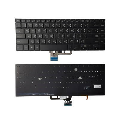 อะไหล่ คีย์บอร์ด โน๊ตบุ๊ค ASUS Zenbook Pro UX580 UX550 UX530 TH/US Backlight ใหม่