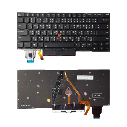 คีย์บอร์ด LENOVO ThinkPad X1 Carbon Gen 7 (20QD, 20QE, 20R1), X1 Carbon Gen 8 (2020), X1 Yoga Gen 5 | อะไหล่ OEM คุณภาพสูง | DH NOTEBOOK