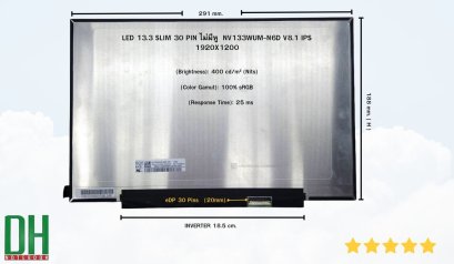 อะไหล่หน้าจอ สำหรับ เปลี่ยน พาร์ทจอ  NV133WUM-N6D V8.1  โปรดสอบถามก่อนสั่งซื้อ