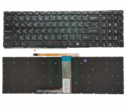 แป้นพิมพ์ คีย์บอร์ดโน๊ตบุ๊ค MSI MS-179, MS16, CR62, CX62, CX72, CR72, CX62, 2QD, 7QL Laptop Keyboard มีไฟ