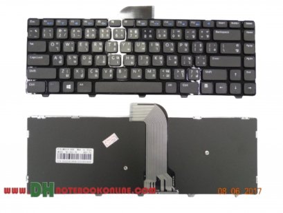 แป้นพิมพ์ คีย์บอร์ดโน๊ตบุ๊ค DELL inspiron 3421 Laptop Keyboard