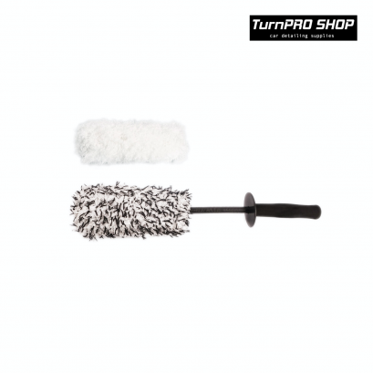 Maxshine Flat Microfibre Wheel Brush (with replaceable brush cover)