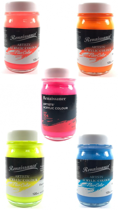 สีอะคริลิคสะท้อนแสง 120ML [Renaissance]