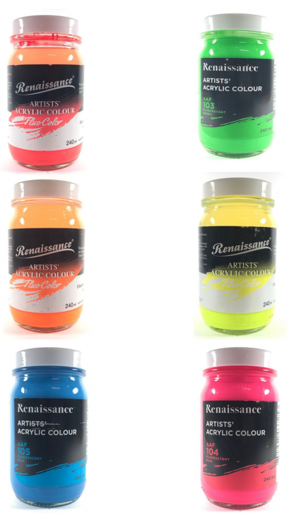 สีอะคริลิคสะท้อนแสง 240ML [Renaissance]
