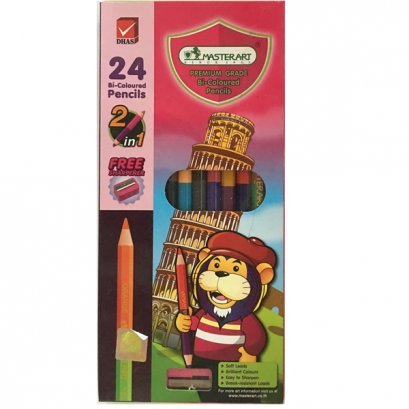 มาสเตอร์อาร์ท สีไม้ 2 หัว 24 สี