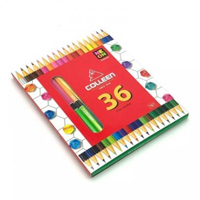 สีไม้คลอรีน 18 แท่ง 36 สี