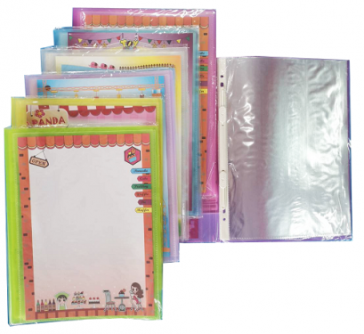 แฟ้มเจาะสอดปก 10 ไส้ (แพ็ค 12 เล่ม)