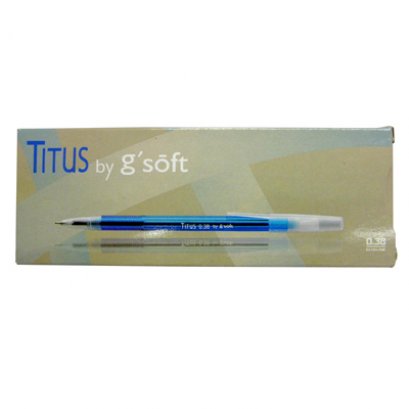 ปากกาลูกลื่นเจล g&#039;soft TITUS 0.38 มม. 
