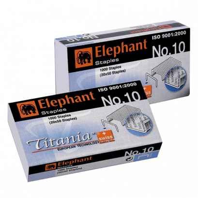 ลวดเย็บ ตราช้าง TITANIA No.10