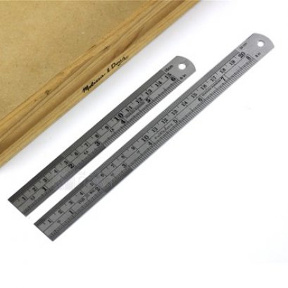 ไม้บรรทัดฟุตเหล็ก 8 นิ้ว