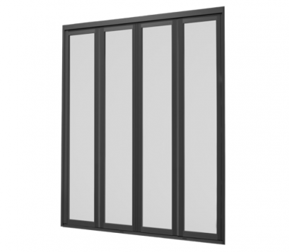 ประตูบานเฟี้ยม (4 บาน) 