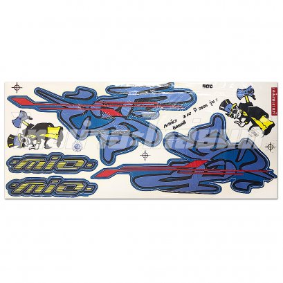 สติ๊กเกอร์ Mio ZR 2006 รุ่น 7 [ติดรถ สีฟ้า]