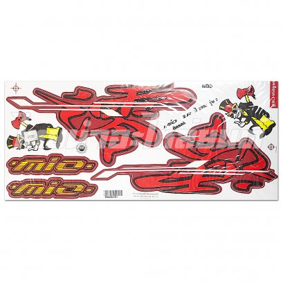 สติ๊กเกอร์ Mio ZR 2006 รุ่น 7  [ติดรถ สีแดง]