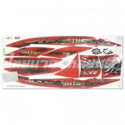 สติ๊กเกอร์ Mio ZR รุ่น 18 2009 [ติดรถ สีแดง]