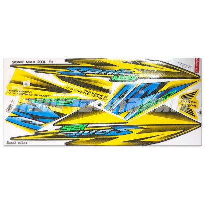 สติ๊กเกอร์ Sonic Max 2004 สีเหลือง ยี่ห้อ VIP