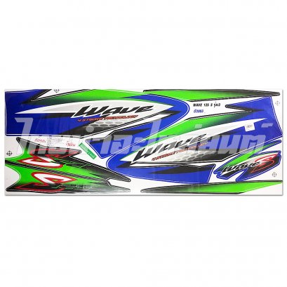 สติ๊กเกอร์ Wave125s 2003  [ติดรถ สีน้ำเงิน]