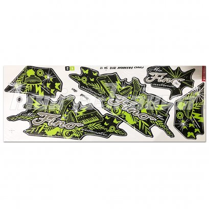 สติ๊กเกอร์ Fino Fashion รุ่น 12 2010 [ติดรถ สีเขียว]