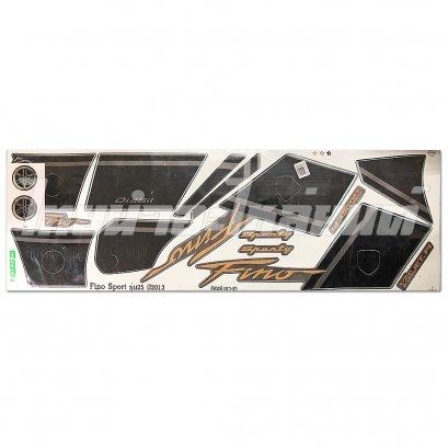 สติ๊กเกอร์ Fino sport รุ่น 25 2013 [ติดรถ สีเทา ดำ]