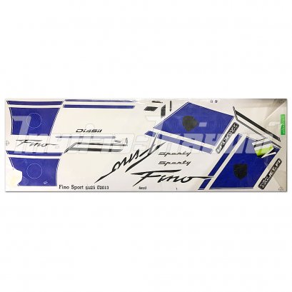 สติ๊กเกอร์ Fino sport รุ่น 25 2013 [ติดรถ สีขาว น้ำเงิน ดำ]