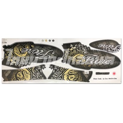 สติ๊กเกอร์ Fiore cool 2011 รุ่น1 สีดำ-น้ำตาล ยี่ห้อ BY ไทยนำอะไหล่ยนต์