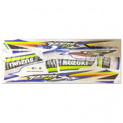 สติ๊กเกอร์ Smash รุ่น 10 2004 [ติดรถ สีน้ำเงิน]