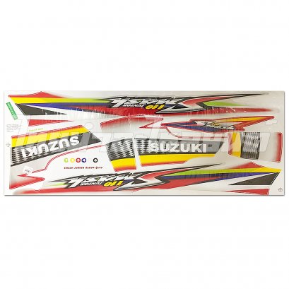 สติ๊กเกอร์ Smash รุ่น 10 2004 [ติดรถ สีแดง]