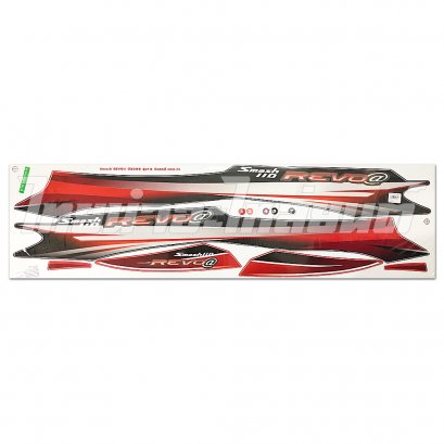 สติ๊กเกอร์ Smash Revo รุ่น 16 2008 [ติดรถ สีแดง-ดำ]