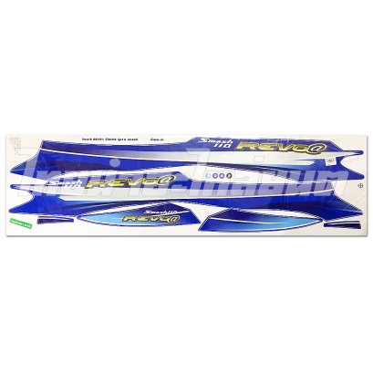 สติ๊กเกอร์ Smash Revo รุ่น 16 2008 สีน้ำเงิน-ดำ ยี่ห้อ  BY ไทยนำอะไหล่ยนต์