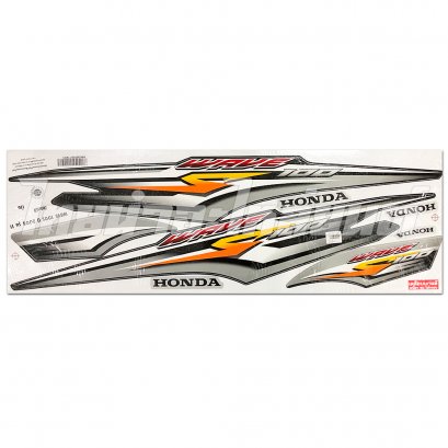 สติ๊กเกอร์ Wave100s 2008 รุ่น11 [ติดรถ สีเงิน]