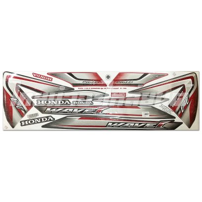 สติ๊กเกอร์ Wave110-I 2015 รุ่น 19  [ติดรถ สีแดง ดำ]