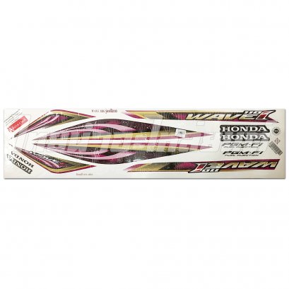สติ๊กเกอร์ Wave110-I รุ่น 16 2013 [ติดรถ สีขาวม่วง]