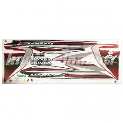 สติ๊กเกอร์  Wave110-I รุ่น 17 2014 [ติดรถ สีแดง ดำ]
