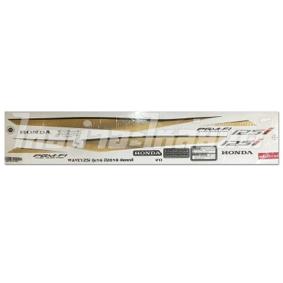 สติ๊กเกอร์ Wave125-I 2018 (รุ่น16) สีขาวยี่ห้อ  BY ไทยนำอะไหล่ยนต์