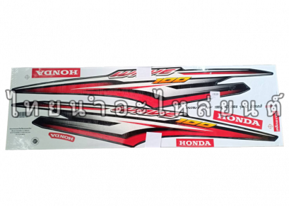 สติ๊กเกอร์ติดรถ Wave100 2008 แดง ยี่ห้อ VIP