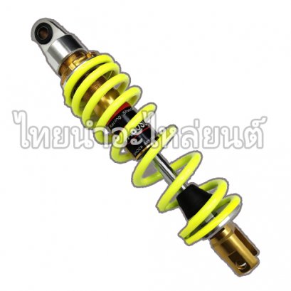 โช๊คหลังเดี่ยว มีโอ ยีห้อ YASUSU (สีเหลืองสะท้อน/ทอง)