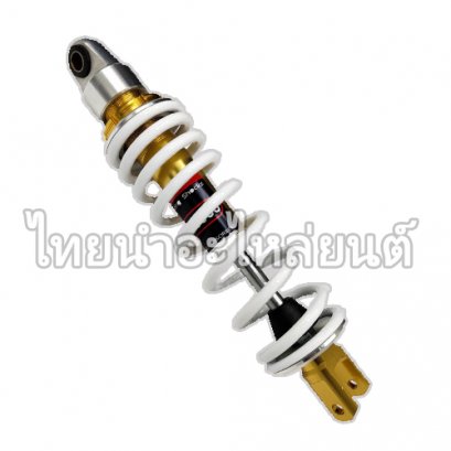 โช๊คหลังเดี่ยว มีโอ ยีห้อ YASUSU (สีขาว/ทอง)