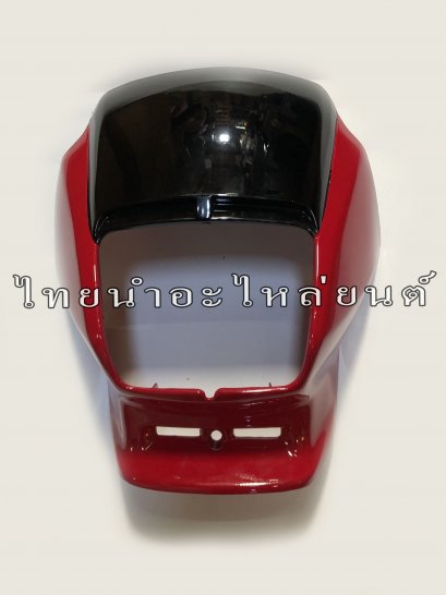 หน้ากากหน้า Nova Super ยี่ห้อ MANOO  [H22 แดง/ดำ]