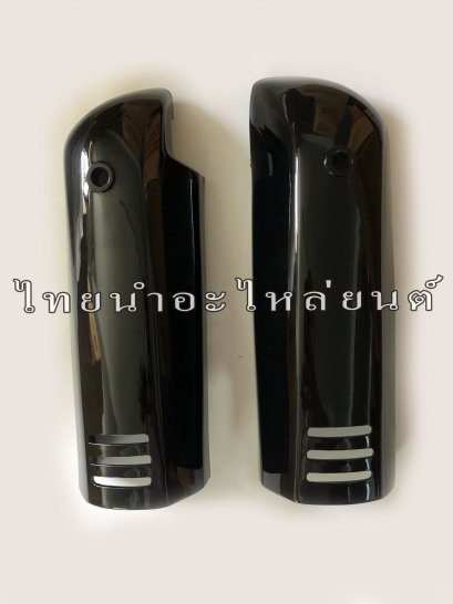 ฝาครอบโช๊คหน้า Crystal ยี่ห้อ MANOO [S45 ดำประกาย]