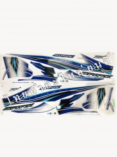 สติ๊กเกอร์ Spark RX รุ่น 3 2008 [ติดรถ สีน้ำเงิน]