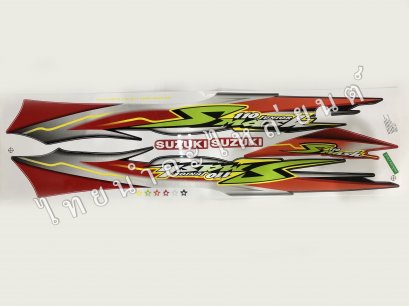 สติ๊กเกอร์ Smash รุ่น 11 2004  [ติดรถ สีแดง]